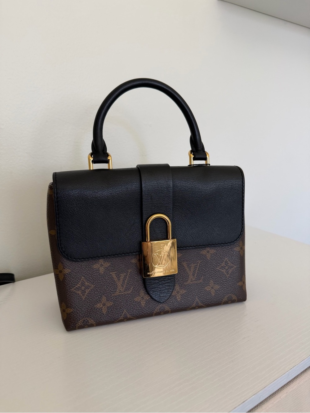 Louis Vuitton Black and Monogram Locky BB Bag